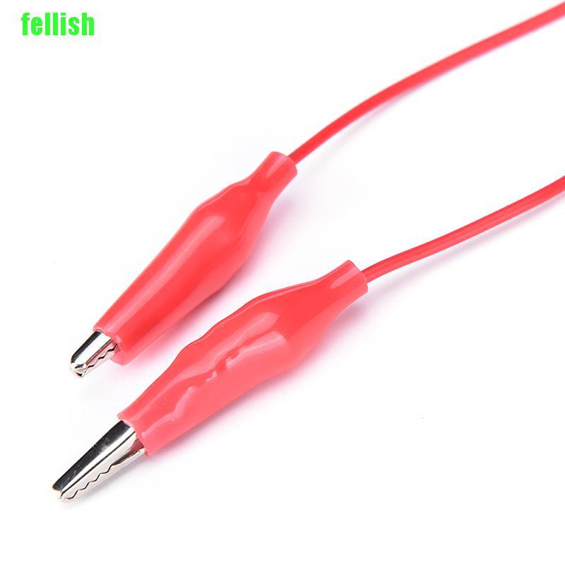 [FEL] 10pcs Crocodile Clips Cable Double-ended Alligator Jumper Test Leads Wire NEW Do