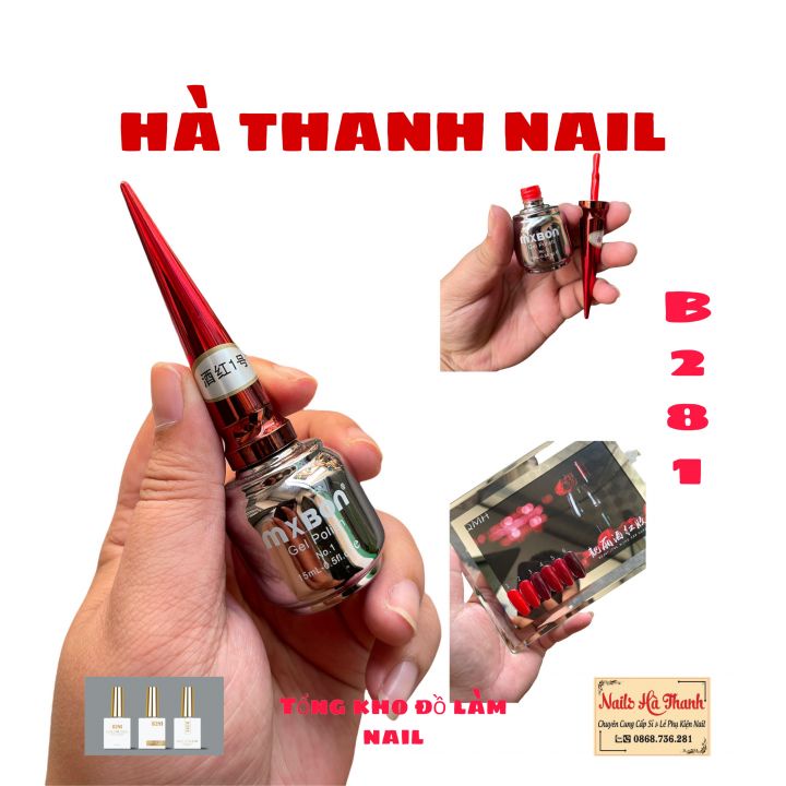 Sơn Gel Mxbon 6 Màu Đỏ Lẻ Chai