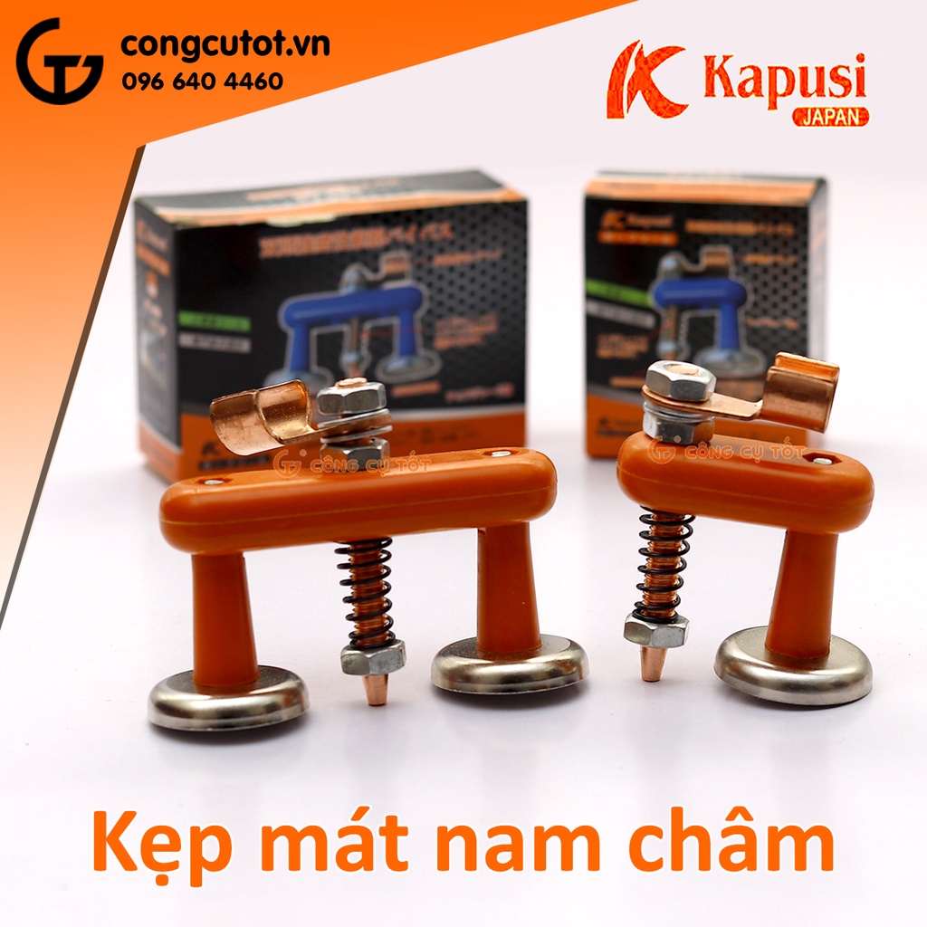 Kẹp mát nam châm đôi 800A tiếp xúc lò xo Kapusi DT-800