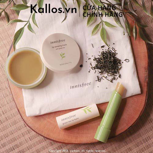 [TEM CHÍNH HÃNG] Mặt Nạ Môi Innisfree Lip Sleeping Mask Green Tea, Canola