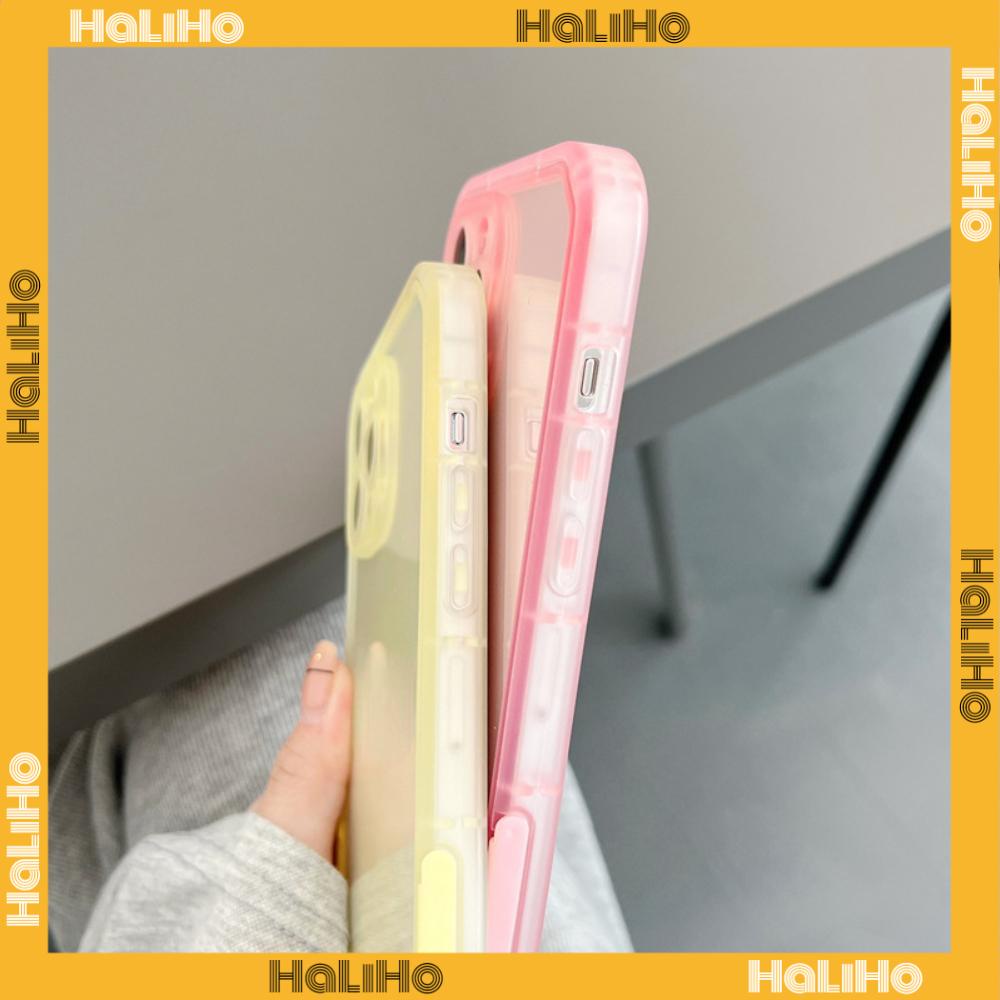 iPhone Case Silicone Soft Cover Folding Stand Clear Candy Color Airbag Shockproof Camera Cover Protection Compatible For iPhone 11 iPhone 13 Pro Max iPhone 12 Pro Max iPhone 7 Plus