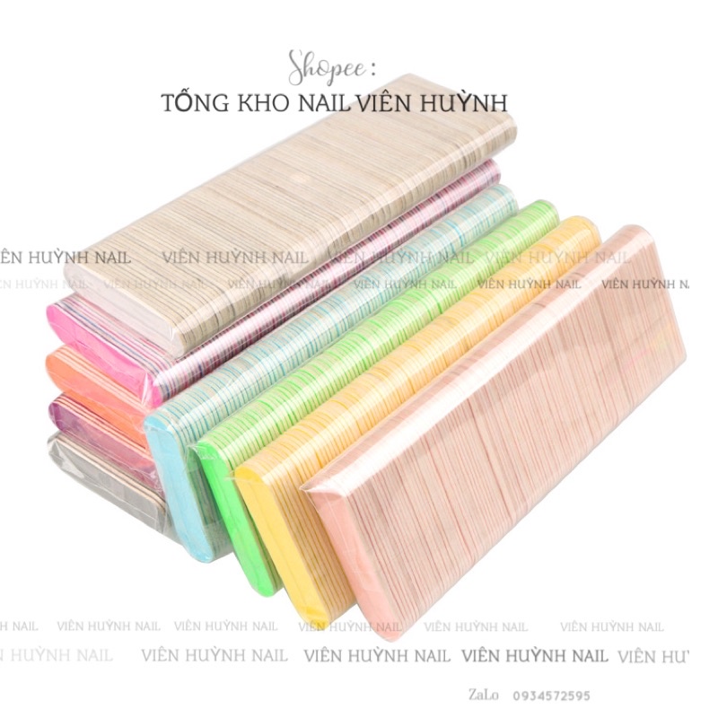 Lốc 100 cái dũa móng mini, dùng trong nail box