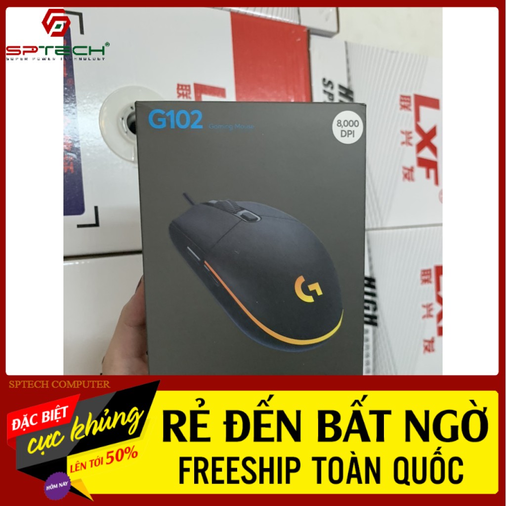 Chuột Logitech Có Dây G102 USB LED ( HÀNG CTY BH 6 THÁNG)