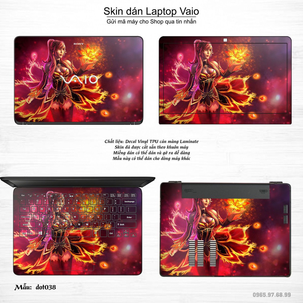 Skin dán Laptop Sony Vaio in hình Dota 2 _nhiều mẫu 7 (inbox mã máy cho Shop)