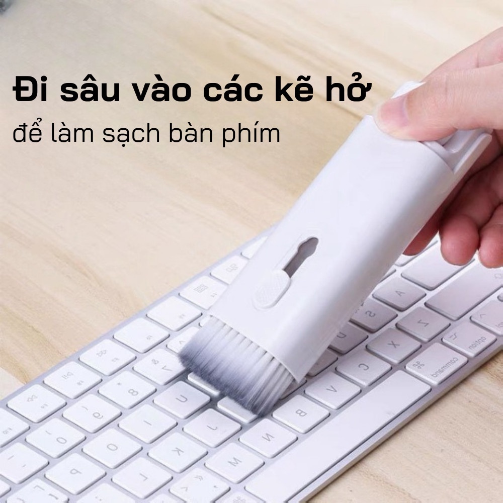 Bộ Dụng Cụ Vệ Sinh Bàn Phím Máy Tính Tai Nghe Đa Năng 7 Trong 1 Siêu Tiện Lợi Nhỏ Gọn Dễ Dàng Đem Theo