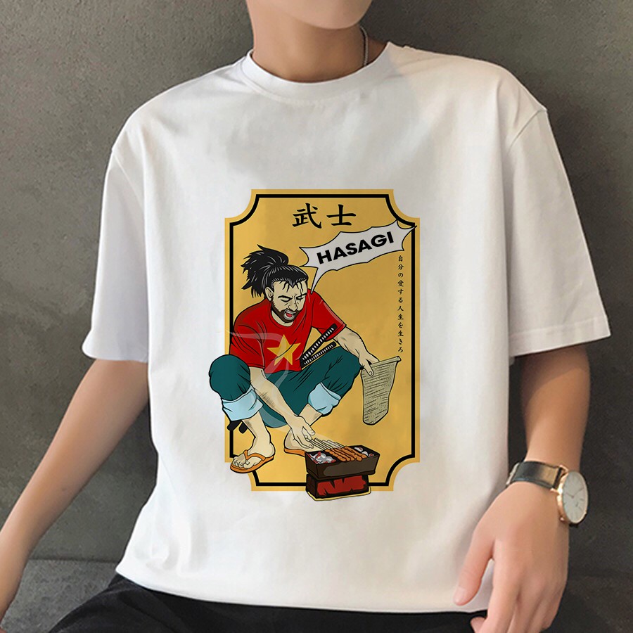<SMLshop> ÁO THUN NAM NỮ YASUO QUẠT CHẢ (trắng) | BigBuy360 - bigbuy360.vn