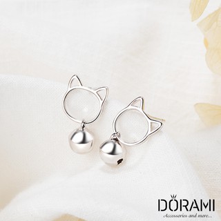 Bông tai bạc nữ, bông tai chuông mèo, bông tai chuông mèo nữ, bông tai chuông, bông tai mèo