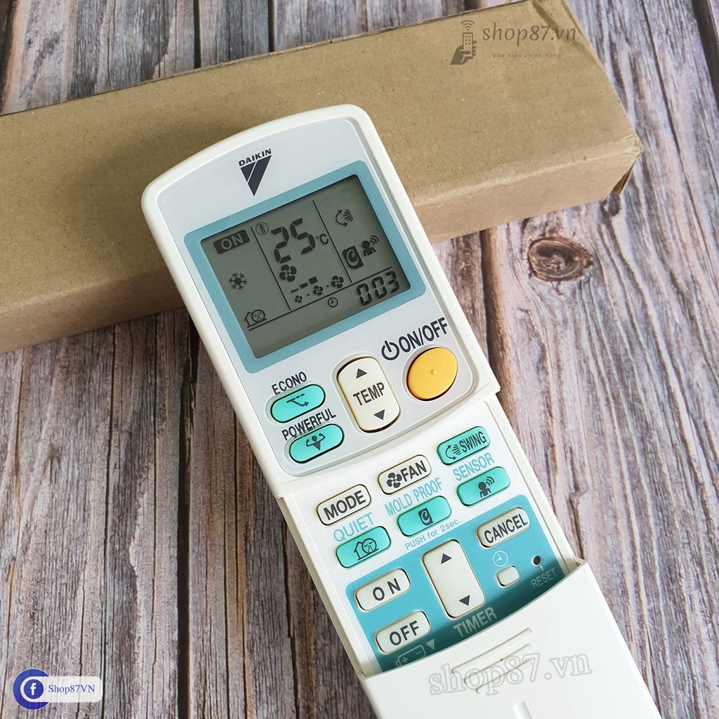 Điều khiển điều hòa Đaikin ARC433A47 ARC433A55 ARC433A73 ARC433A88 ARC433A92 ARC433A105 ARC433B46 ARC433B47