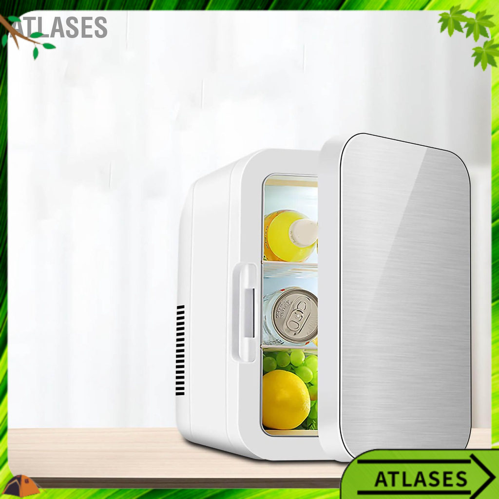 Atlases Tủ Lạnh Mini Di Động Nhỏ Làm Mát Và Ấm Hơn Tiêu Thụ Điện Năng Thấp Có Gương Mỹ Phẩm AC 220V CN Cắm