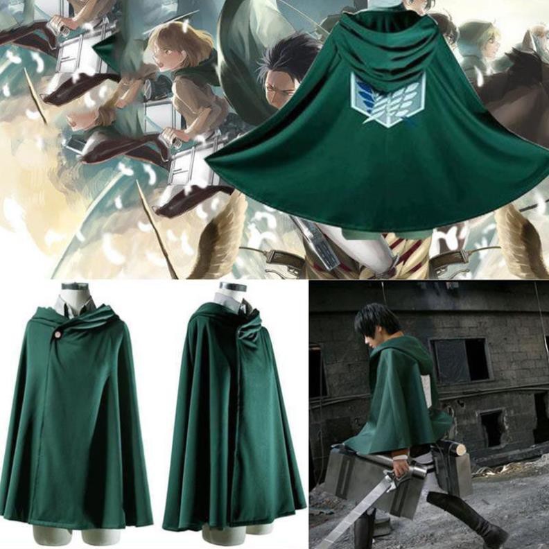 [ SALE 40% ] Áo Choàng Cosplay Nhân Vật Eren Levi Mikasa Trong Attack On Titan  - chất đẹp | BigBuy360 - bigbuy360.vn
