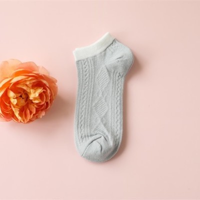 Tất cổ ngắn kẻ ngang cotton