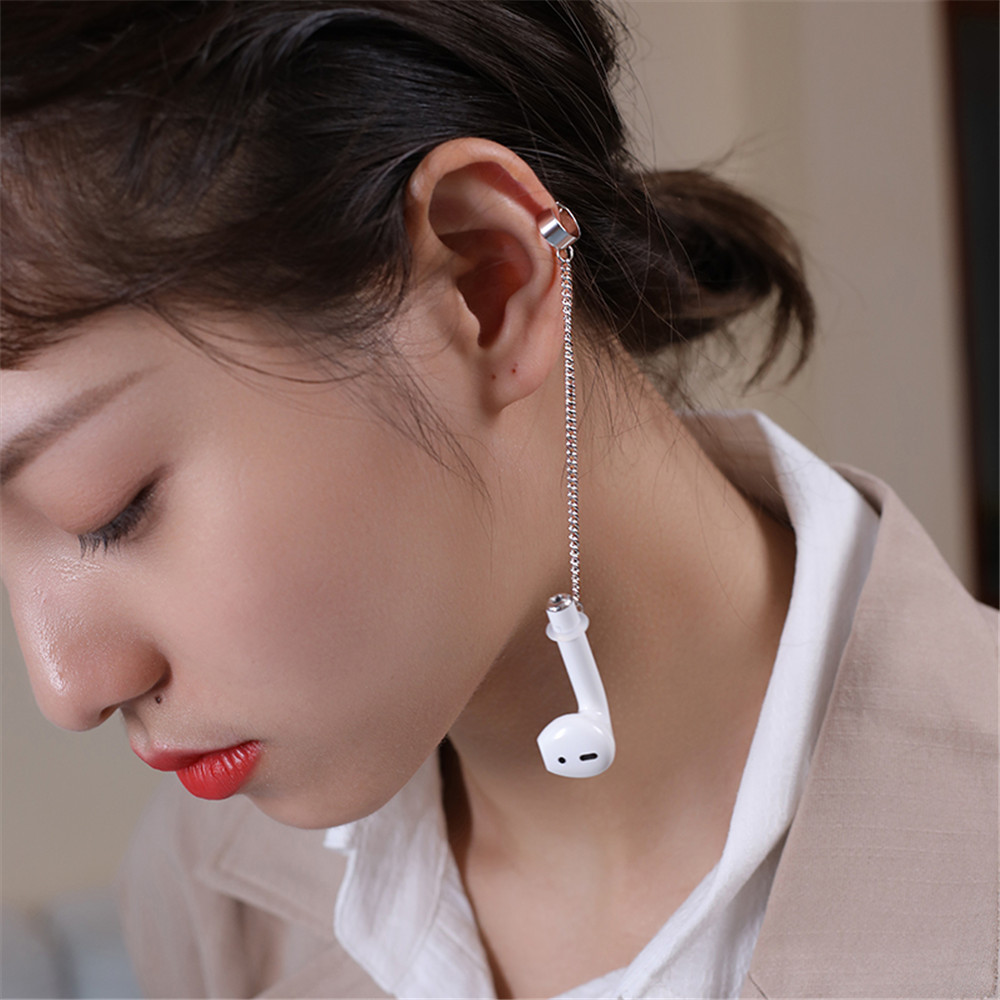 [Mã FASHIONT4FA2 giảm 10K đơn 50K] Kẹp giữ tai nghe bluetooth Airpods không dây chống mất không cần bấm lỗ thời trang cho Unisex