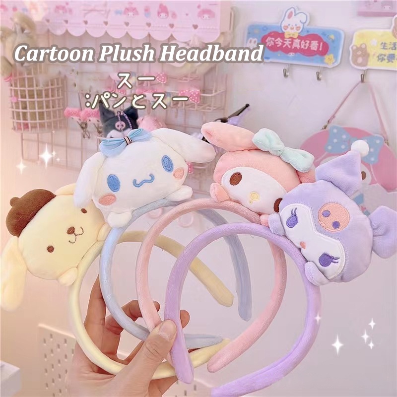 Băng đô rửa mặt 17KM bằng vải cotton chủ đề thú hoạt hình dễ thương đa năng