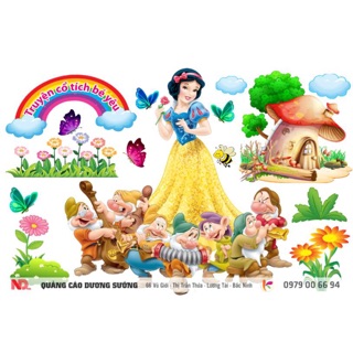 Decal mầm non-GÓC CỔ TÍCH VH-016