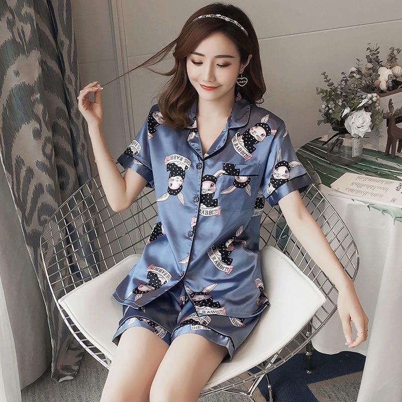 Pajamas Đồ Ngủ Mặc Nhà Lụa Mềm Mịn FreeSize AMANTA AMTPY028