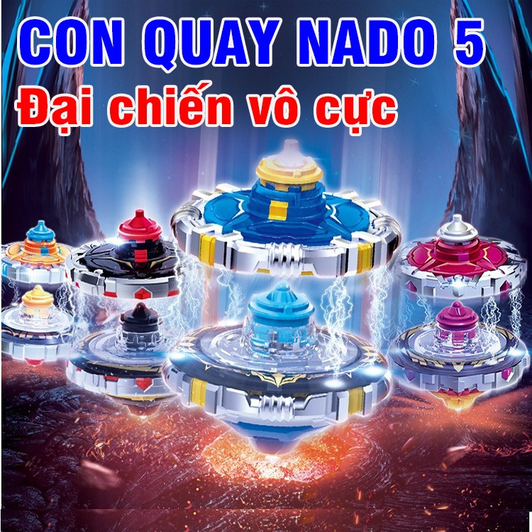 Đồ chơi mô hình con quay Đại chiến vô cực Infinity Nado 5 bằng hợp kim nhựa cao cấp 634302H và 634301H