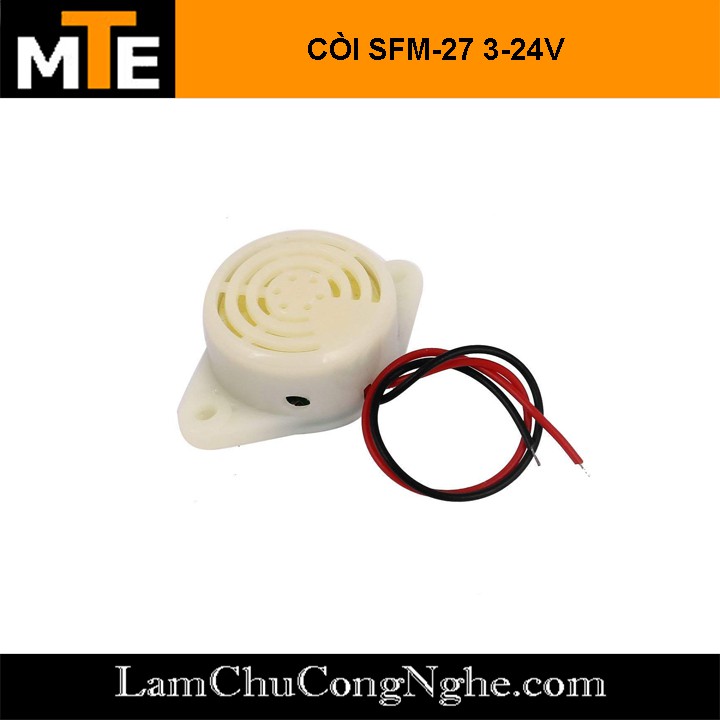 Còi báo âm thanh SFM-27 (điện áp 3-24VDC)