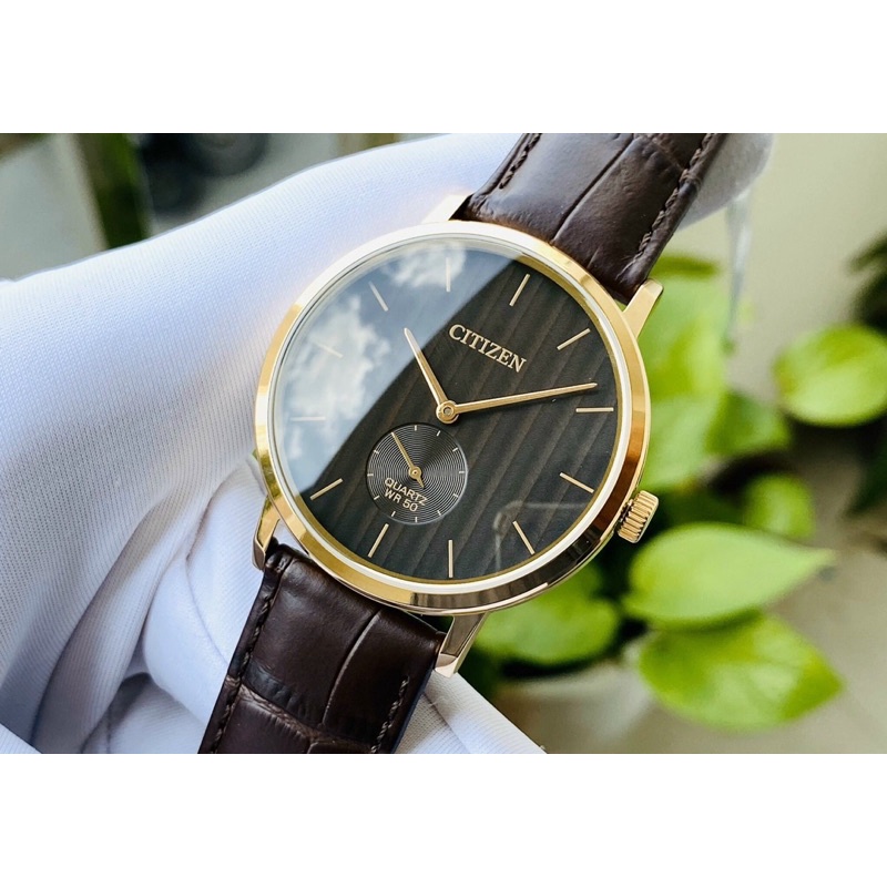 Đồng hồ kim nam dây da Citizen BE9173 07X