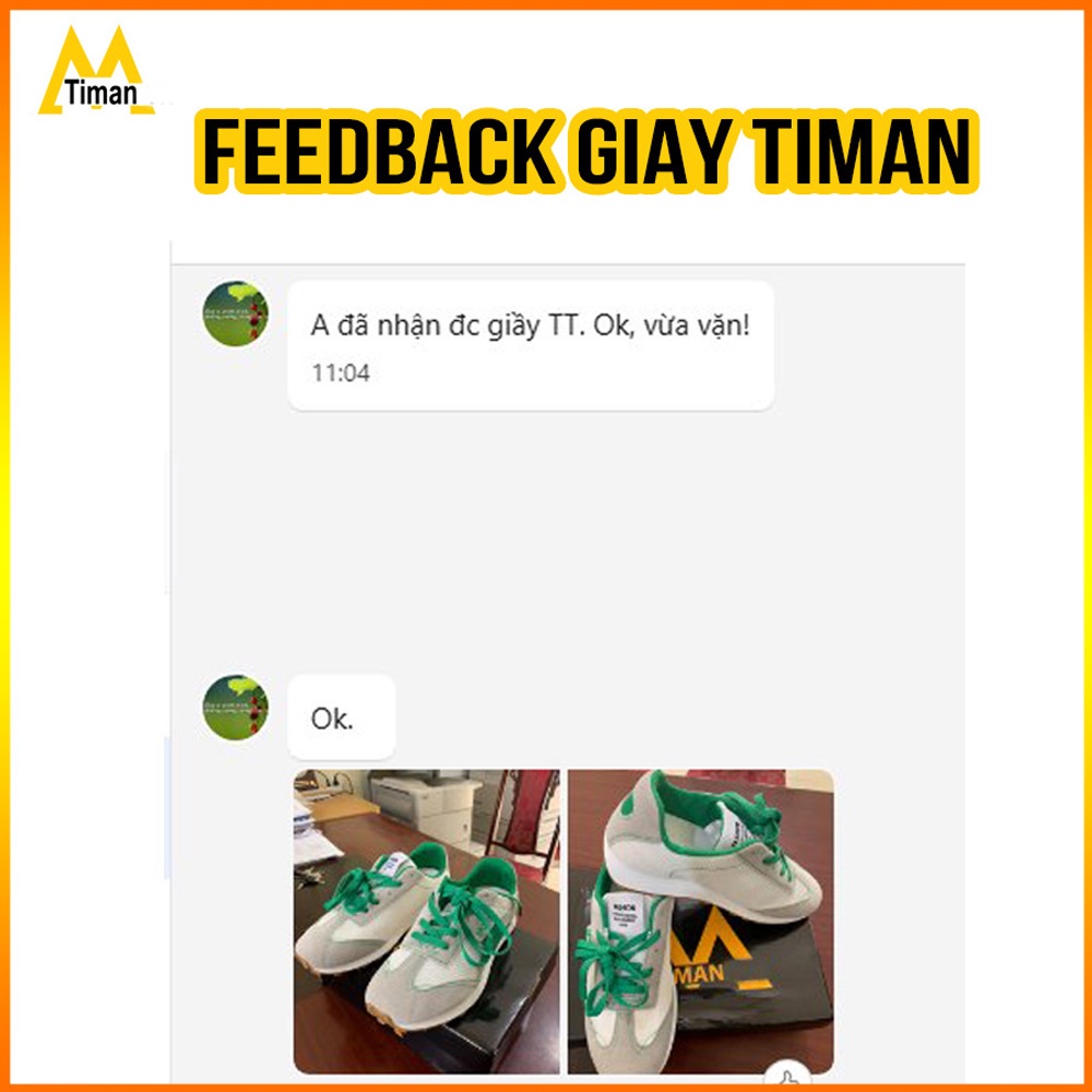 Giày thể thao nam, giày sneaker TIMAN SH41 đế êm vải thoáng khí bảo hành 1 năm