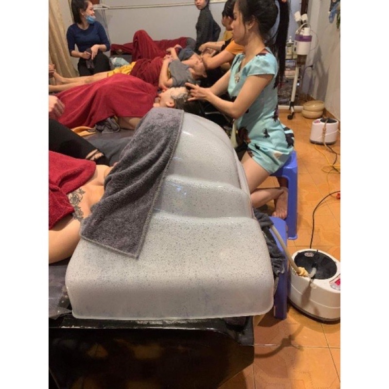 chụp xông đầu bàn gội dưỡng sinh