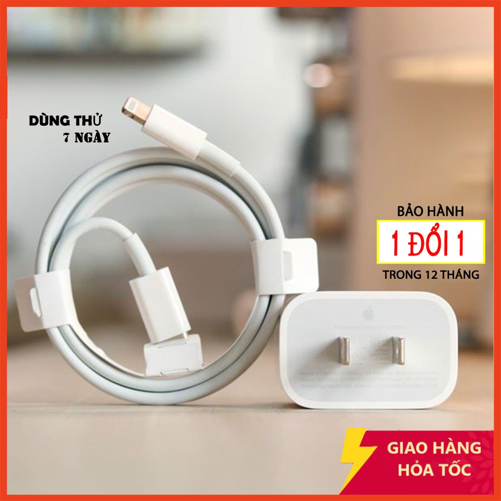 [BH 12 tháng] Bộ Sạc Nhanh Iphone PD 18W USB-C To Lightning - Cam kết bảo hành 12 tháng 1 đổi 1