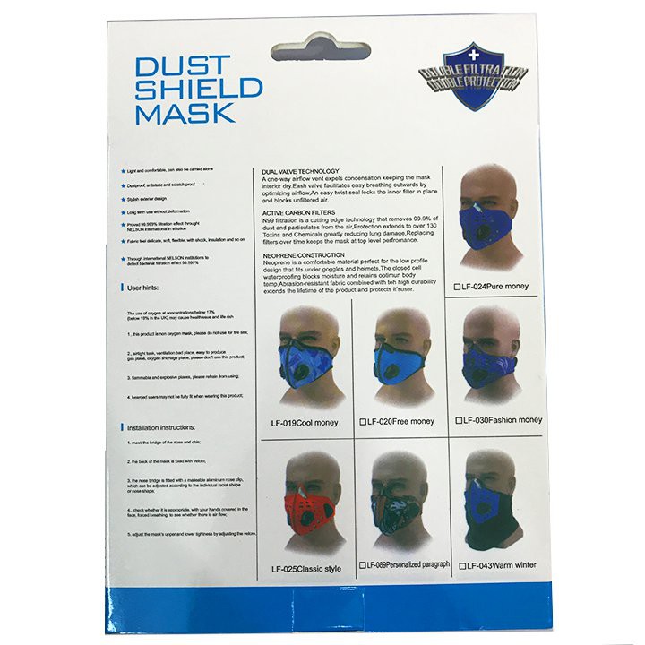 [Mã FARSST20K giảm 10K đơn 20K] Khẩu Trang Chống Bụi Nắp Van Cấu Tạo Lưới Vải Air Mesh 3D | BigBuy360 - bigbuy360.vn