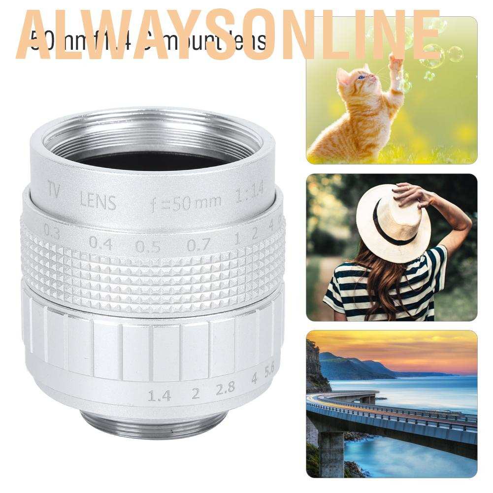 Ống Kính Thủy Tinh 50mm F1.4 C Cho Máy Ảnh Cctv