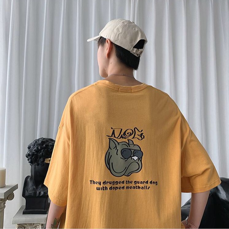 Áo thun tay lỡ form rộng - phông nam nữ cotton oversize - T shirt Chú Chó Bull - 2N Unisex | BigBuy360 - bigbuy360.vn