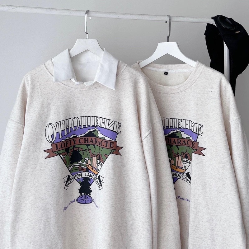 Áo Sweater Form Rộng Nam Nữ OTHO và Gấu Cute - pqk boutique
