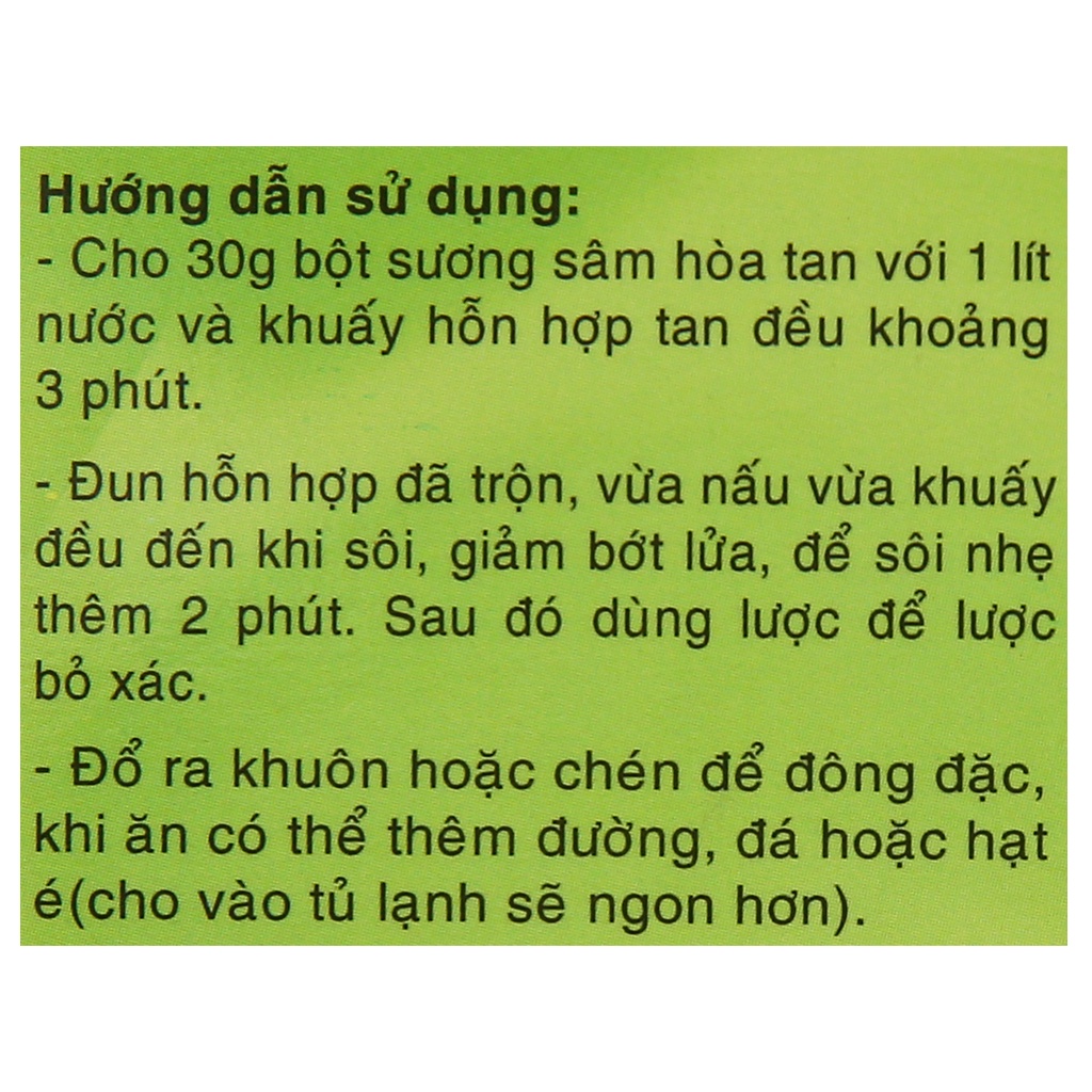 Bột Sương Sâm