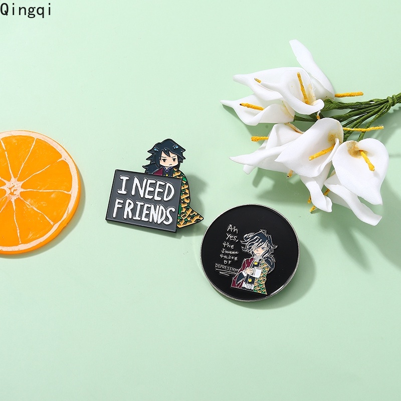 Huy hiệu cài áo Miss Zoe hình nhân vật hoạt hình Demon Slayer cho fan hâm mộ