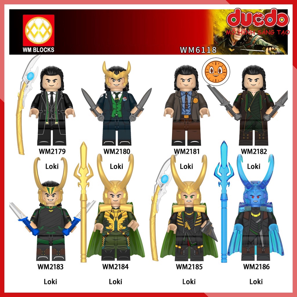 Minifigures các nhân vật trong seri Loki - Đồ chơi Lắp ghép Xếp hình Mini Mô hình Iron Man WM WM6118