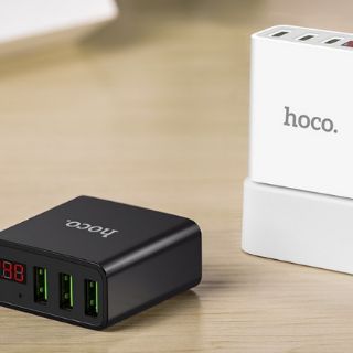Cốc sạc nhanh 3 cổng USB Hoco C15