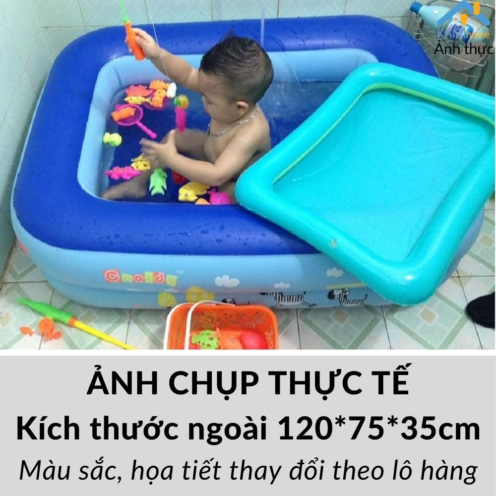 Bể bơi cho bé kiểu hồ phao bơm hơi gấp gọn ❤️Cỡ 110cm❤️ hoặc làm nhà bóng trong nhà KamiVietNam