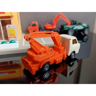 Xe ben gắn máy xúc Tomica Isuzu ELF FF Mypack No 49 Made in Japan 1978