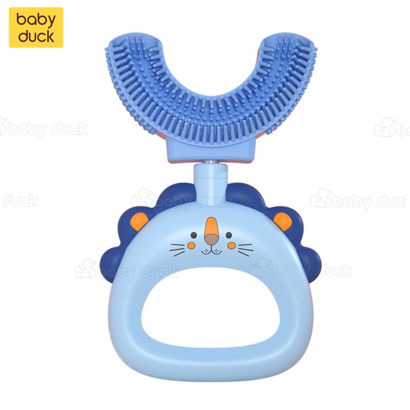 Bàn chải chữ u siêu cao cấp 2000 sợi lông chải hình quả bơ và sư tử