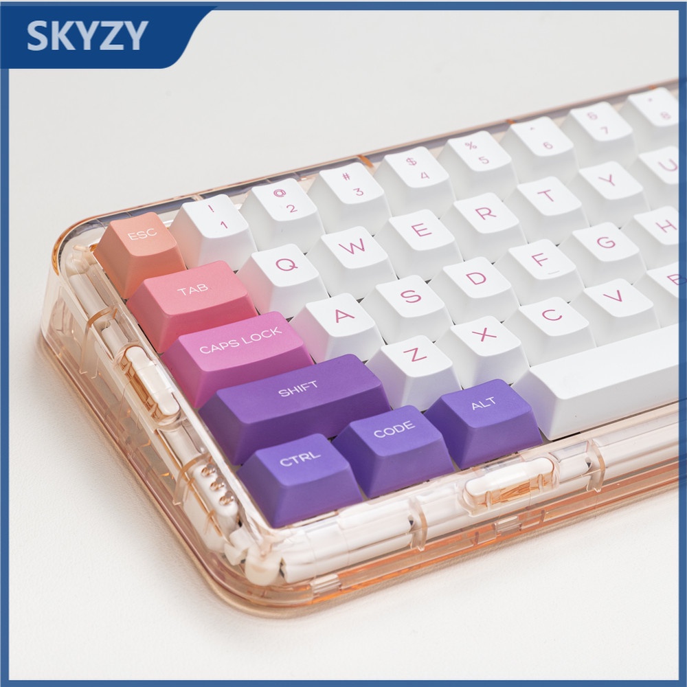 135 Phím Alpine Keycaps Cherry Profile Girly Gradient PBT Dye Sub Bàn phím cơ học Keycap