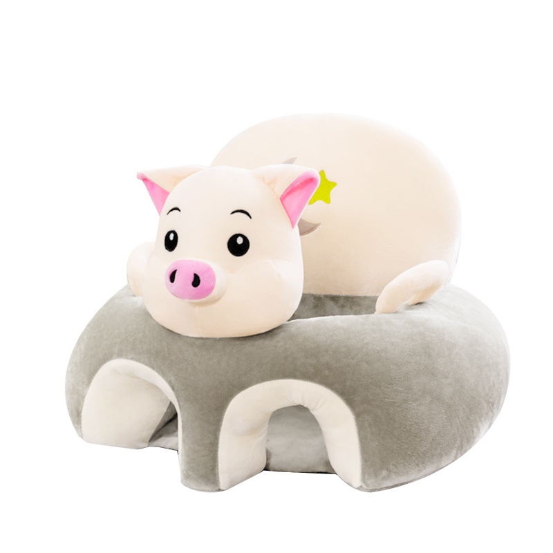 Vỏ Bọc Đệm Ghế Sofa Bằng Vải Bông Hình Thú Dễ Thương Cho Bé Sơ Sinh