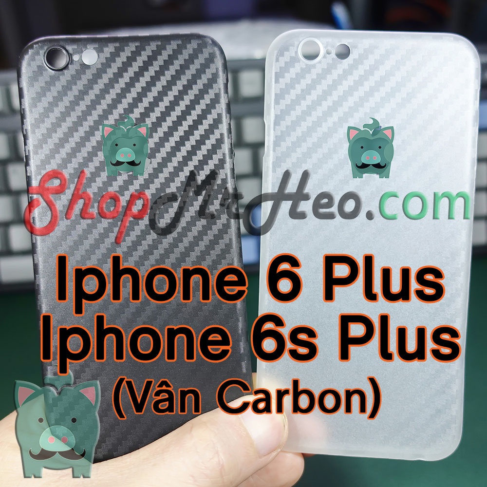 3 Cái Ốp Lưng Nhám Siêu Mỏng Giấy Vân Carbon Iphone 6 Plus - Iphone 6+ - Iphone 6S Plus - iphone 6S+ - IP6+ - IP6s+