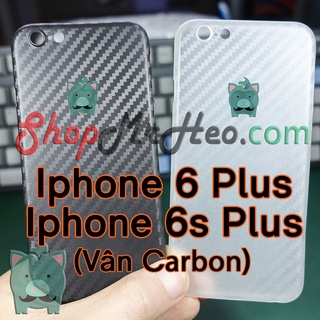 3 cái ốp lưng nhám siêu mỏng giấy vân carbon iphone 6 plus - iphone 6+ - iphone 6s plus - iphone 6s+ - ip6+ - ip6s+