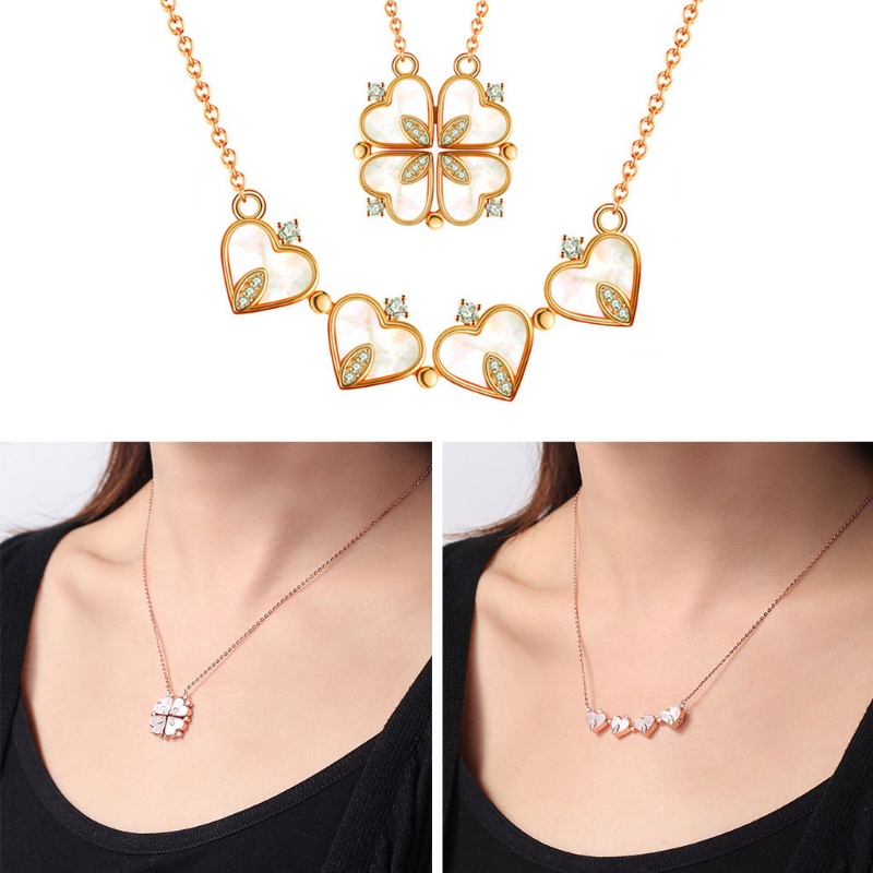 Vòng cổ Mặt Cỏ Bốn Lá May Mắn