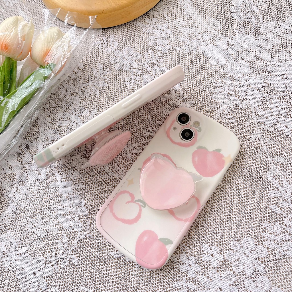 Ốp Điện Thoại Bóng Thời Trang Có Tay Cầm Cho iPhone 13 11 12 Pro Max XR XS