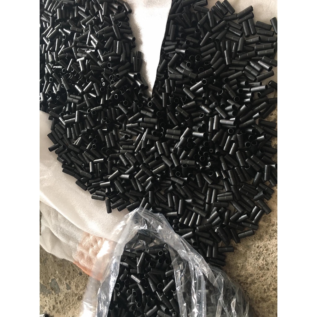 Set 20 đầu nắp chụp vỏ cáp phanh xe đạp 5mm nhựa / nhôm taiwan