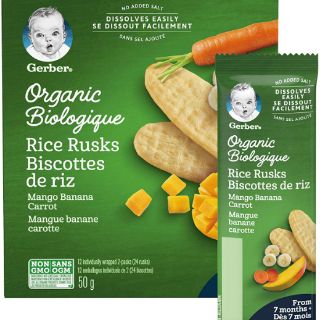 Bột ăn dặm Gerber Organic vị gạo 227g 4m+