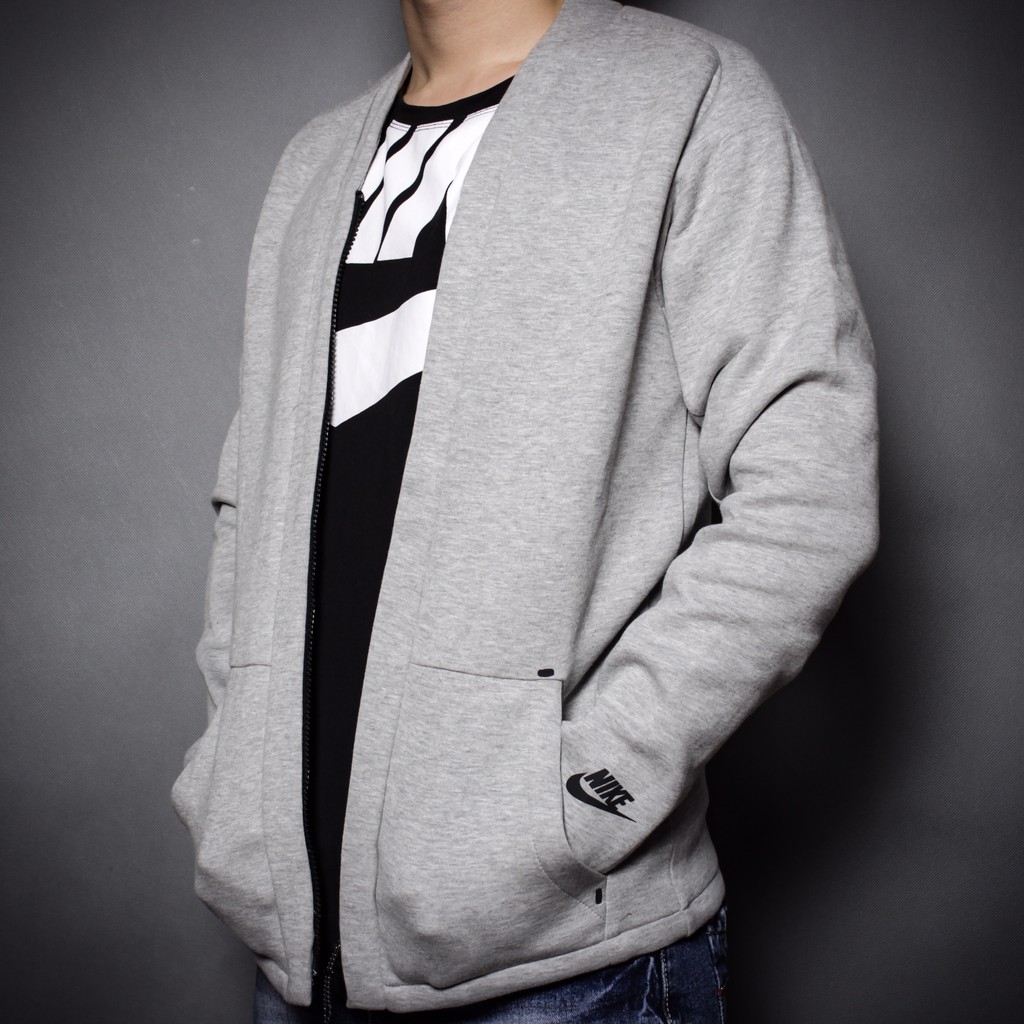 [CHÍNH_HÃNG] ÁO KHOÁC NIKE TECH FLEECE CARDIGAN - XÁM | BigBuy360 - bigbuy360.vn