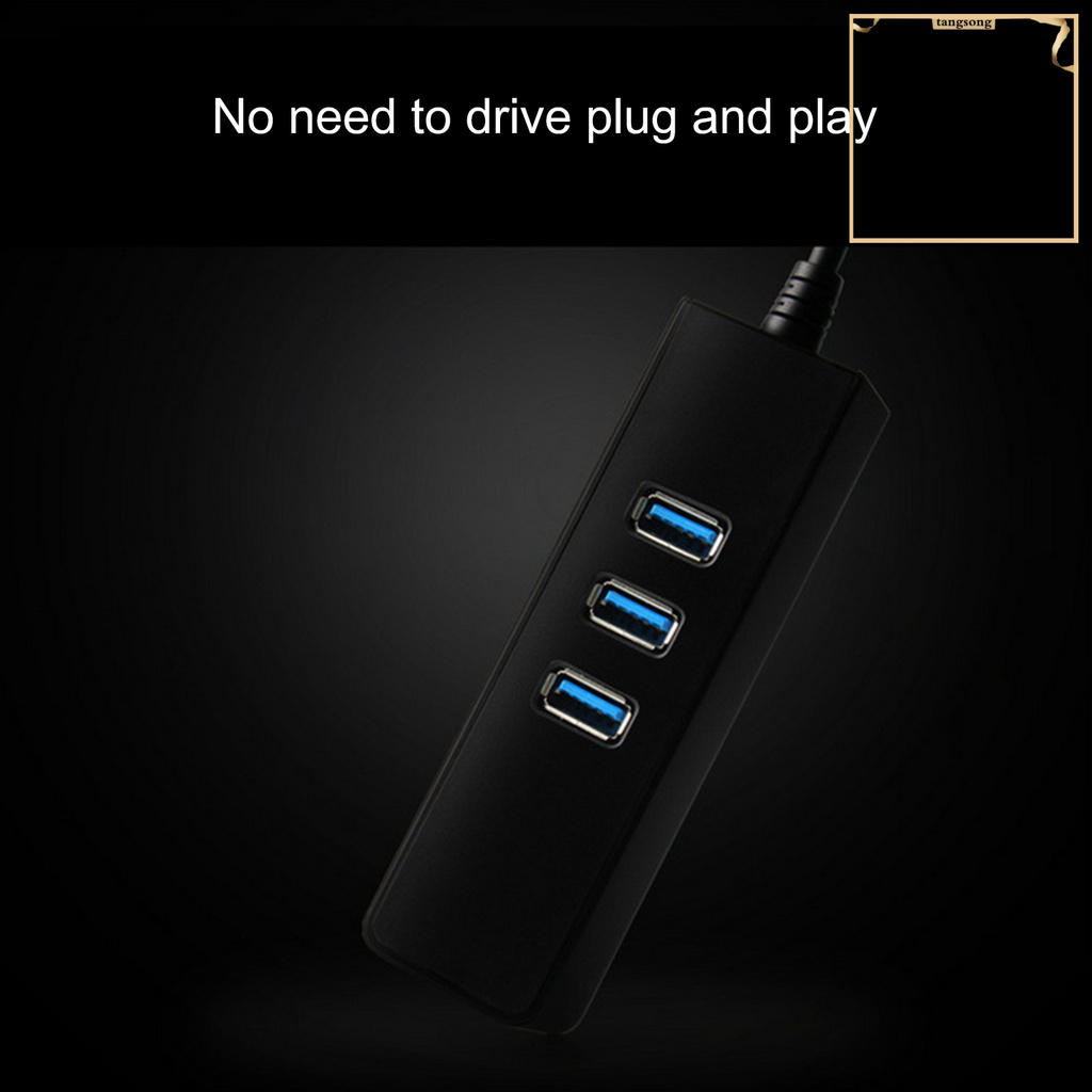Cáp Chuyển Đổi 3 Cổng Usb 3.0 Gigabit Ethernet Lan Rj45 | BigBuy360 - bigbuy360.vn