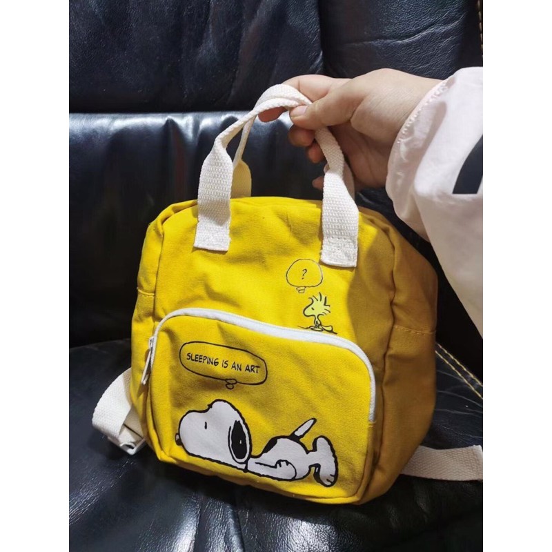 [Mã FAXANH55 giảm 10K đơn 50K] Balo H-M snoopy ( ko kèm gấu)