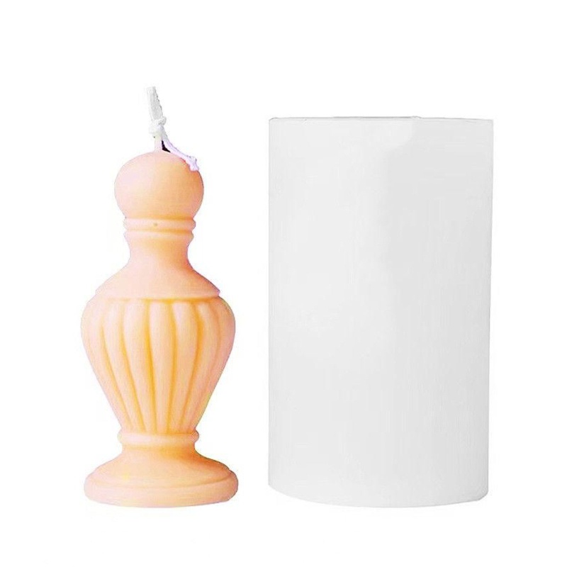 Khuôn Silicone Làm Nến DIY Hình Lọ Hoa Xinh Xắn