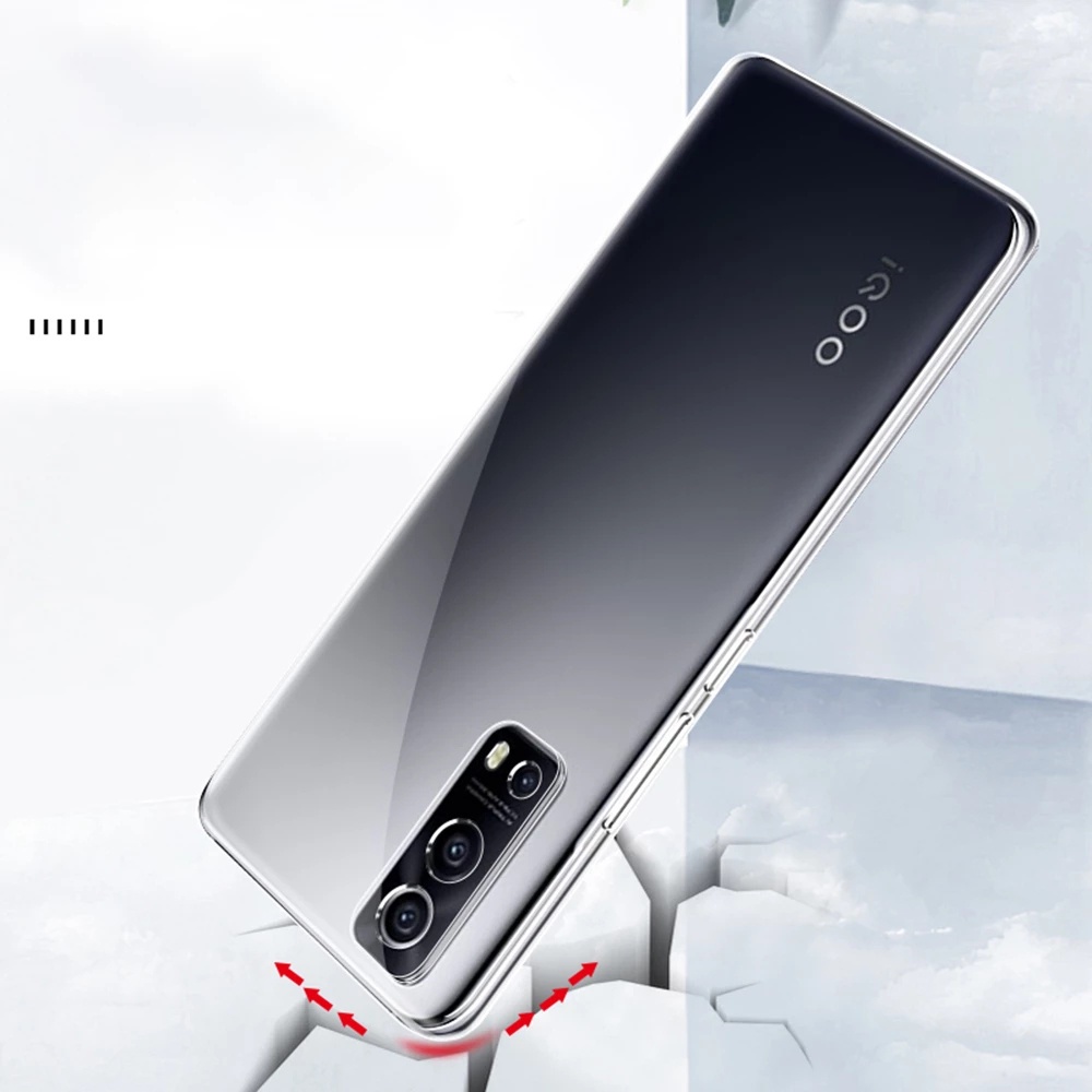 Vỏ TPU mềm trong suốt VIVO Y52s Y51a Y51 2020 Y72 5G Y70 Y73s Y51s Y70s Y50 Y19 Y11 2019 Y17 Y15 Y93 Y20 2021 Y20i Y20s Y20a Y31 Y31s Y12 Y12i Y12s Tay áo silicon dẻo