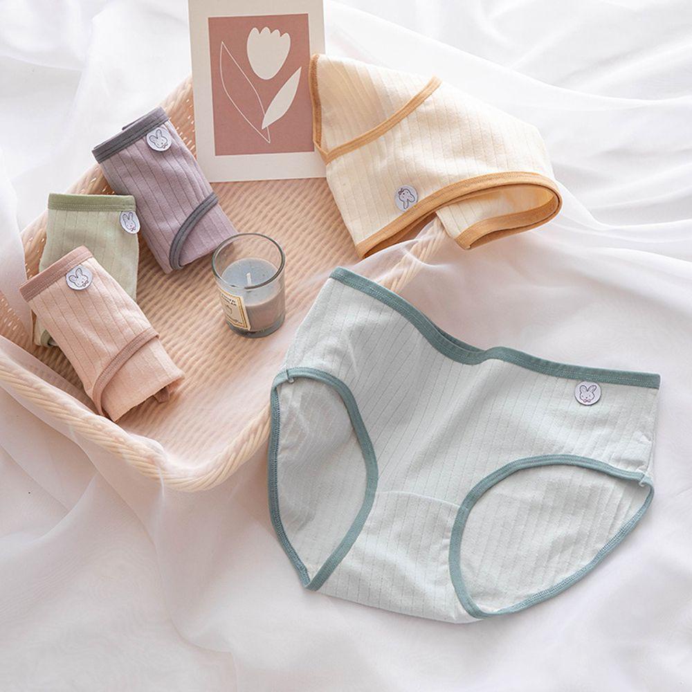 Anemone Quần Lót Cotton Thoáng Khí Họa Tiết Hoạt Hình Dễ Thương Cho Nữ